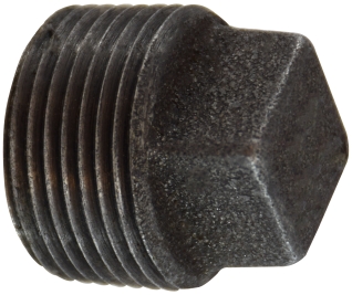 Black Pipe Square Head Plug